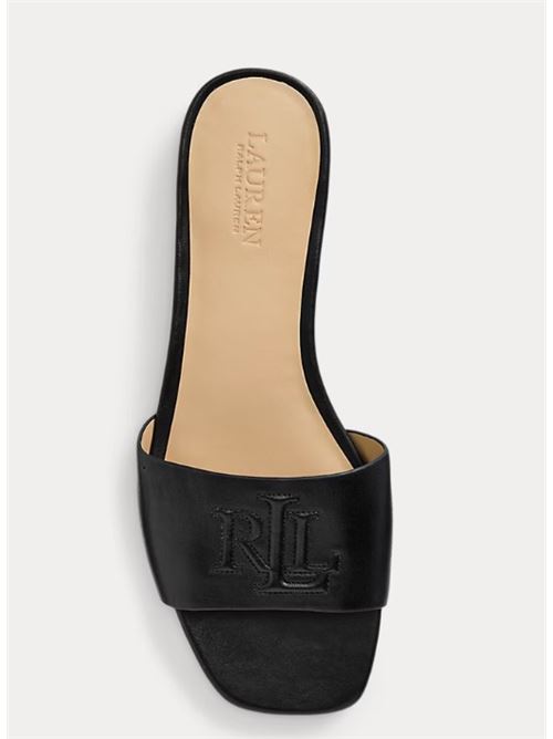 Ciabatte Everley in vitello LAUREN RALPH LAUREN | EVERLEY SLD-SANDALS-SLIDE..BLK